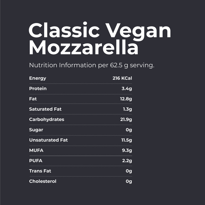 Vegan mozzarella cheese - 225 gm | Classic