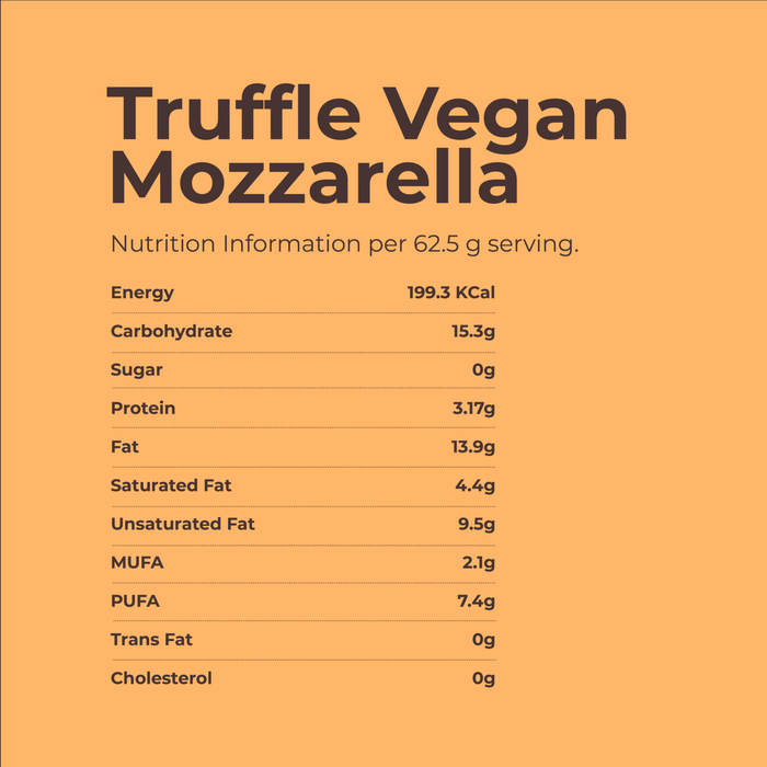 Vegan mozzarella cheese - 225 gm | Truffle